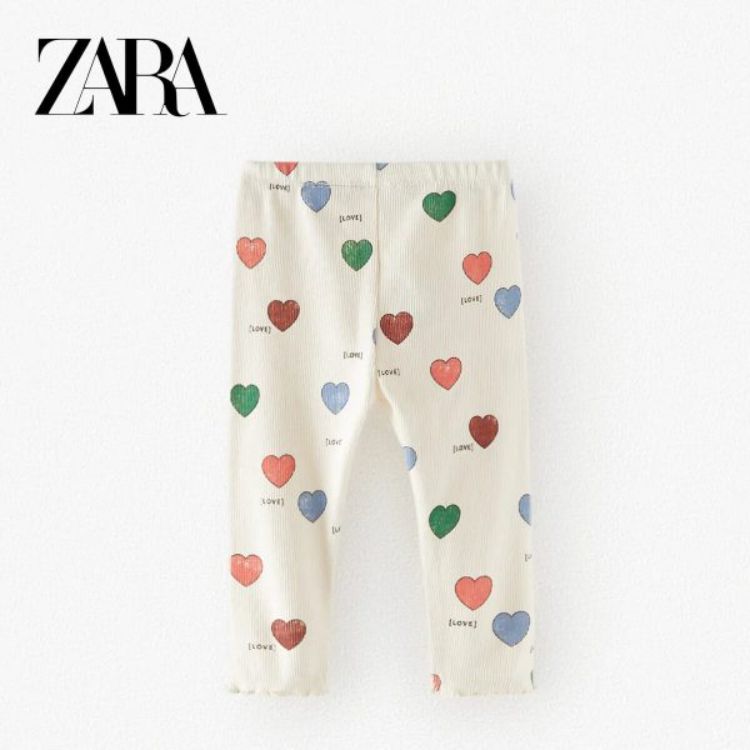 ZR Heart Print Legging For Girls