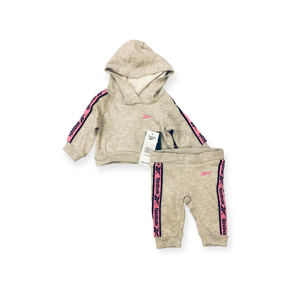 Rbk Grey Tracksuit For Girls