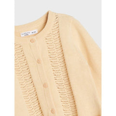 Fx & Bny Yellow Knitted Cardigan For Girls