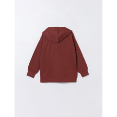 Lfties Plush jacket with hood Burgundy